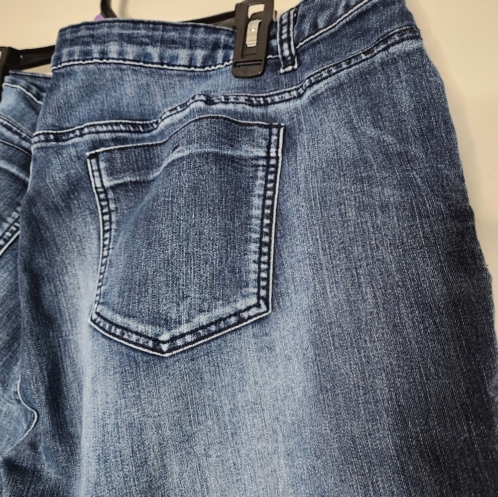 OSO Casual Stylish Blue Denim Shorts Plus Size Summer Jean - Picture 6 of 8